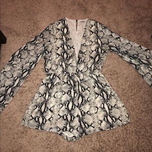 TOBI Snakeskin romper
